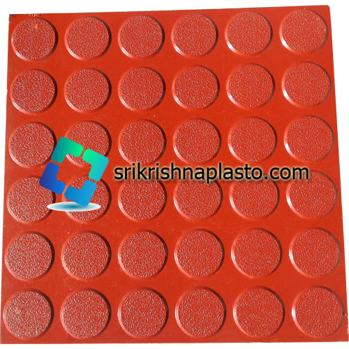 36 Round Circle Checkered Tile With Matt Finish