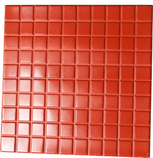 100 Square Box Interlocking Tile PVC Rubber Mould