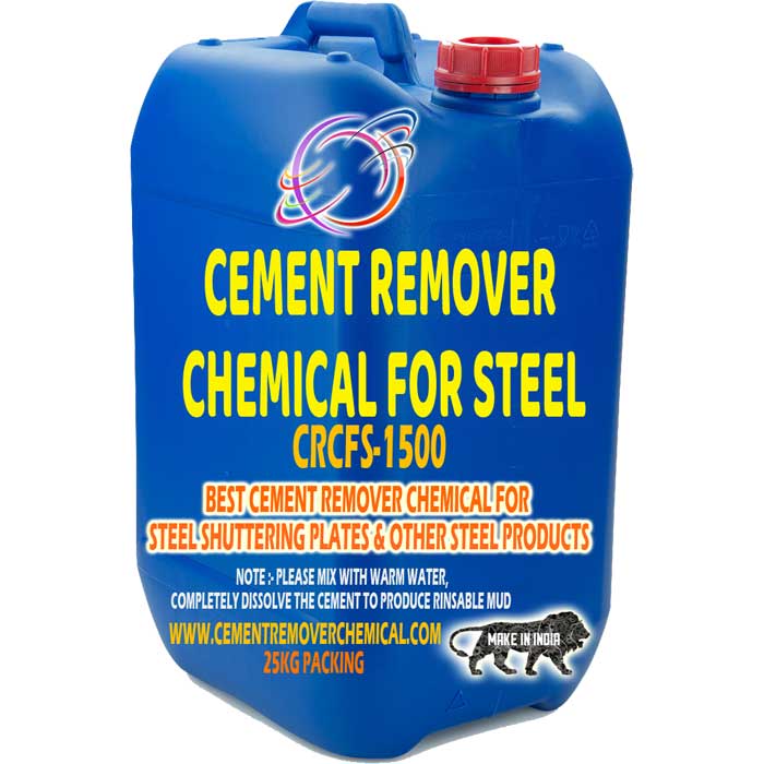 Cement Removing Chemical for Steel Shuttering Plates,Cement Removing Chemical CRCFS1500 use for removing dried cement from Steel Shuttering Plates & Steel scaffoldings.